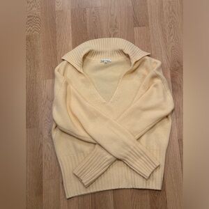 Beckie Cashmere Collared Sweater - reformation